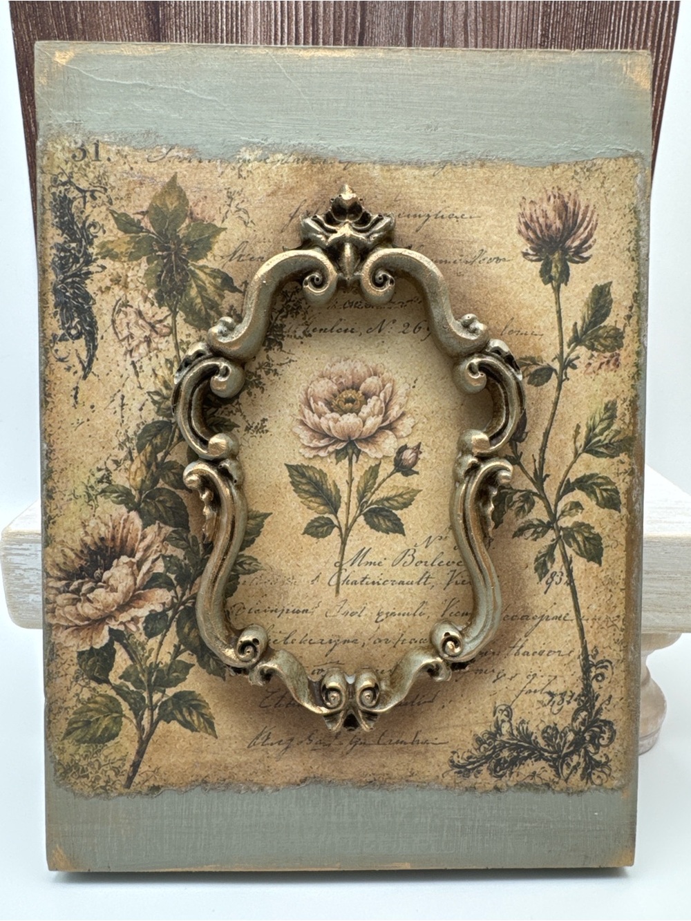 Handmade Vintage Botanical Floral Wall Decor